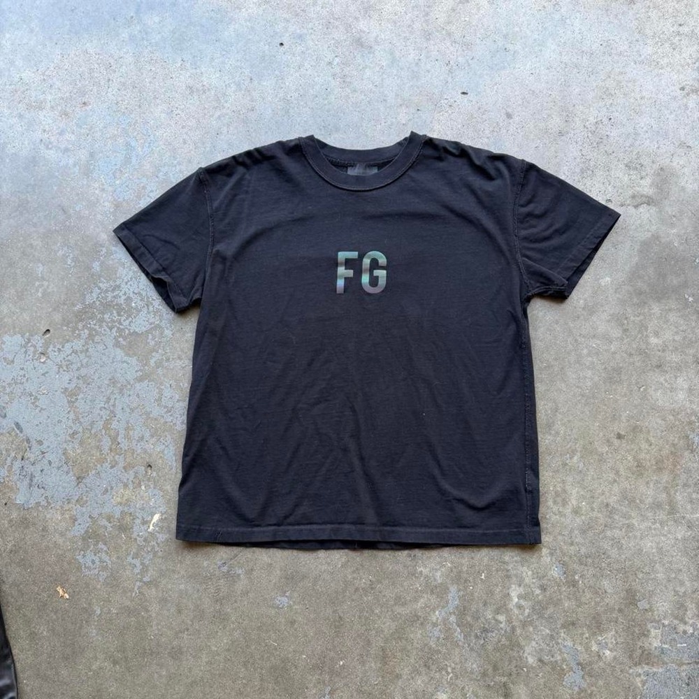 Fear of God black cotton t-shirt size L